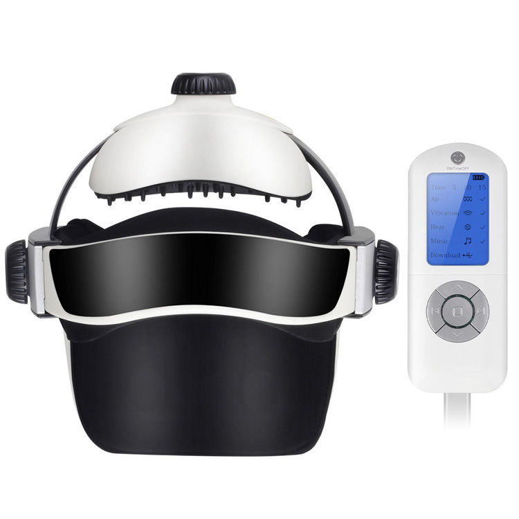 Capacete de massagem automática da cabeça com pressão de ar