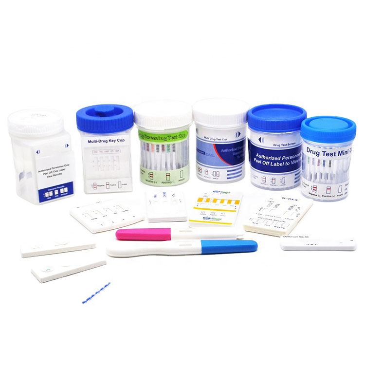 Kit de teste rápido para casa própria para consumo de drogas, saliva, urina, urina