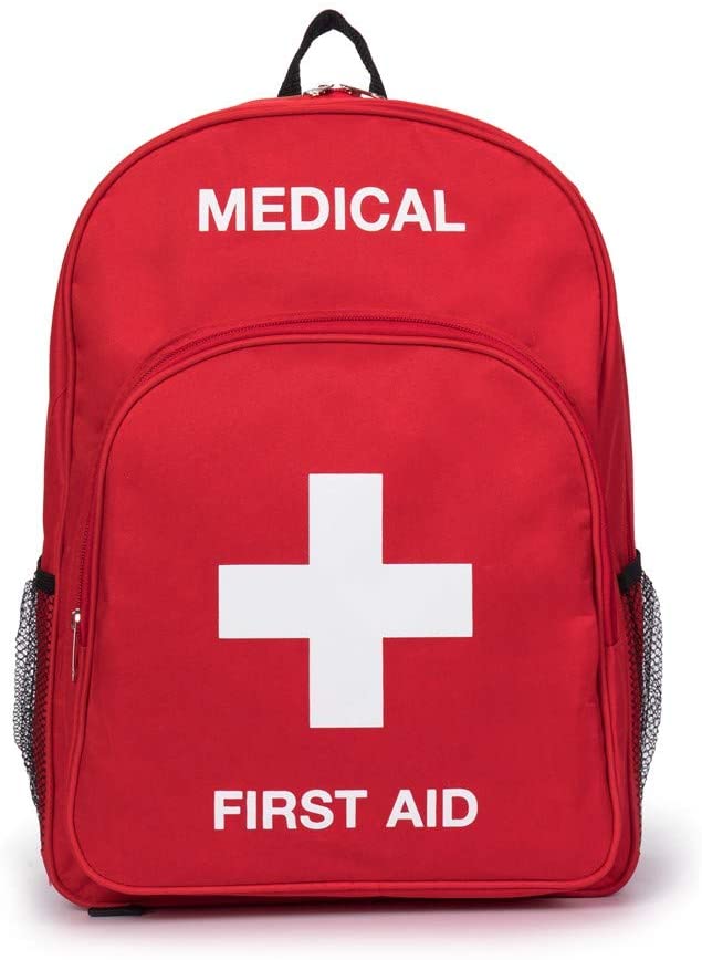 Mochila de primeiros socorros médicos de nylon vermelho